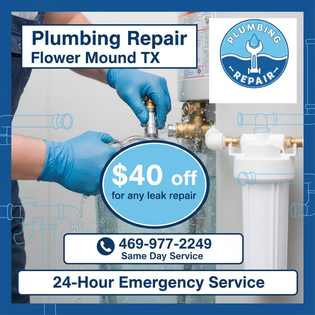 Plumbing Repair Coupon Flower Mound TX - Discount Offer